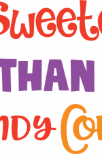 sweeter than candy corn, halloween free svg file