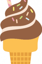 swirly chocolate ice cream, summer free svg file