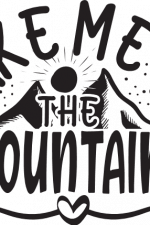 take me to the mountains, hiking free svg file