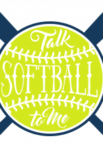 Talk Softball To Me, Ball, Crossed Bats, Sport Free Svg File
