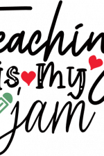 teaching is my jam, pencil, hearts, teachers free svg file