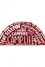 Tent and words, camplife, camping free svg file