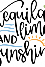 tequila lime and sunshine, summer - free svg file for members