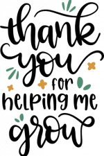 thank you for helping me grow, teacher gift free svg file