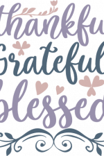 thankful grateful blessed, thanksgiving free svg file