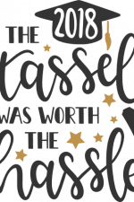the 2018 tassel was worth the hassle, graduation free svg file