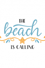 the beach is calling, summer time free svg file