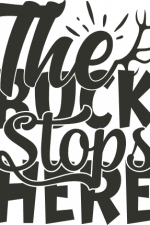 the buck stops here, hunting free svg file
