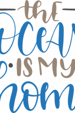 the ocean is my home, summer, vacation, funny free svg file