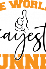 the world's okayest runner, thumbs up, race free svg file