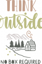 think outside no box required, camping, camper life free svg file