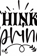 think spring, easter free svg file