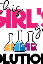 this girl's got solution, science lab, student free svg file