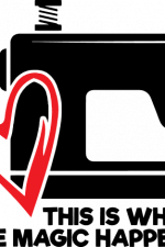 this is where the magic happens, sewing machine and heart free svg file