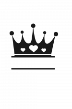 Tiara Crown Split Text Frame, Queen Princess Free Svg File