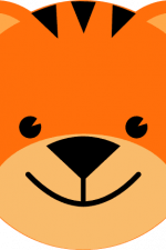 tiger face, kids, baby room decoration free svg file
