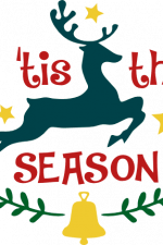 tis the season, reindeer, christmas free svg file