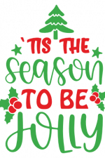 Tis The Season To Be Jolly, Christmas Free Svg File