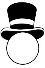 Top Hat Monogram, Magician Free Svg File