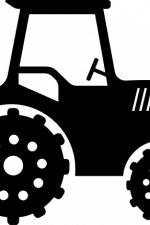 tractor, vehicle, farming - free svg file for members