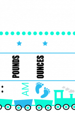 Train Baby Welcome Sign, Newborn Announcement Free Svg File