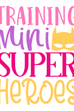 Training Mini Super Heroes, School, Funny Teacher Free Svg File