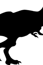 trex dino silhouette, tyrannosaurus dinosaur free svg file