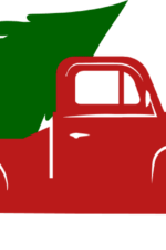 truck and christmas tree, holiday free svg file