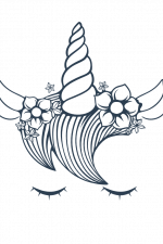 unicorn face, birthday free svg file