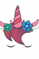 unicorn face, birthday free svg file
