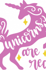unicorns are real, fantasy animal free svg file