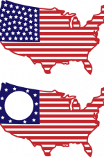 united states map monogram frame, flag, america free svg file