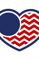 USA Flag Heart, 4Th Of July Free Svg File