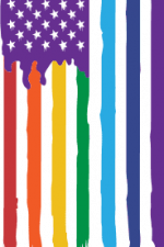 vertical grunge american flag, lgbt pride free svg file