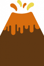 volcano, lava, nature free svg file