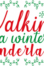 walking in a winter wonderland, christmas free svg file