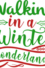 walking in a winter wonderland, christmas free svg file