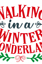 walking in a winter wonderland, christmas free svg file