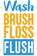 wash brush floss flush, bathroom free svg file