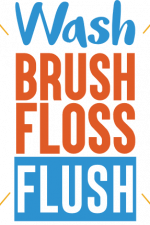 wash brush floss flush, bathroom free svg file