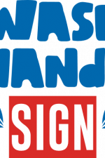 wash hands sign, bathroom free svg file