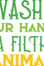 wash your hands ya filthy animal, bathroom free svg file