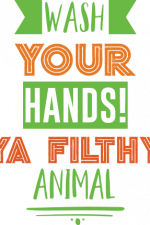wash your hands ya filthy animal, bathroom free svg file