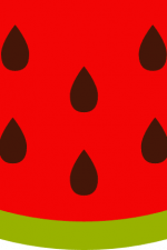 watermelon slice, fruit, summer free svg file