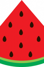 watermelon slice, summer free svg file clipart image