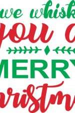 we whisk you a merry christmas, holiday free svg file