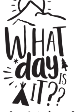 what day is it #gone camping, camper free svg file