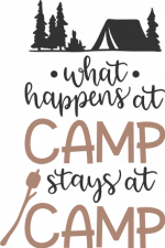 what happens at camp stays at camp, camper life free svg file