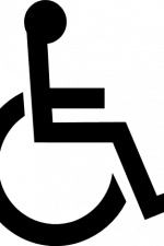 wheelchair silhouette, handicapped free svg file