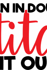 when in doubt stitch it out, needle, sewing free svg file